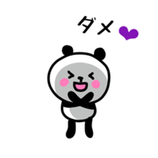 Smiling panda 6 sticker #10988549