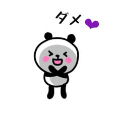 Smiling panda 6 sticker #10988549
