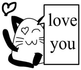 a cute cat sticker #10988594