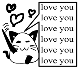 a cute cat sticker #10988599