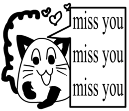 a cute cat sticker #10988616