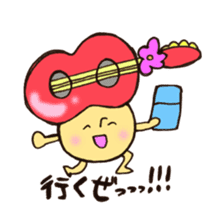 Live house mushroom 2 go to music fes sticker #10989025