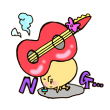 Live house mushroom 2  go to music fes sticker #10989030