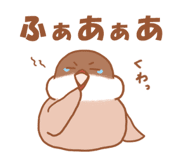 Lady cinnamon java sparrow Cinnamonchan sticker #10989269
