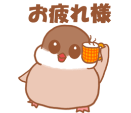 Lady  cinnamon java sparrow Cinnamonchan sticker #10989276