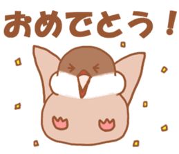 Lady cinnamon java sparrow Cinnamonchan sticker #10989285