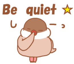Lady cinnamon java sparrow Cinnamonchan sticker #10989296