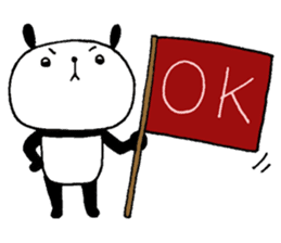 Playful Osaka panda*Senility* sticker #10989571