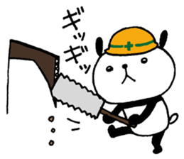 Playful Osaka panda*Senility* sticker #10989581