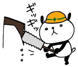 Playful Osaka panda*Senility* sticker #10989581