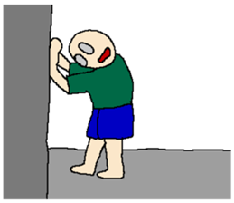 strange read man for just sorry-English sticker #10989937