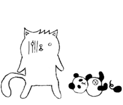 Cat in Takeshi's house sticker #10990674