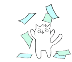 Cat in Takeshi's house sticker #10990676