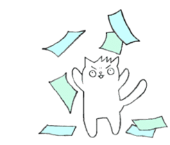 Cat in Takeshi's house sticker #10990676