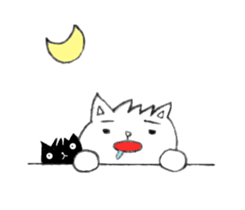Cat in Takeshi's house sticker #10990682