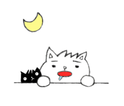 Cat in Takeshi's house sticker #10990682
