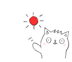 Cat in Takeshi's house sticker #10990683