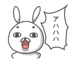 Crazy cute rabbit sticker #10990905