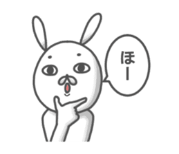 Crazy cute rabbit sticker #10990918