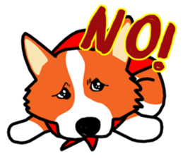 Painting KOGIO of corgi 3 sticker #10990950