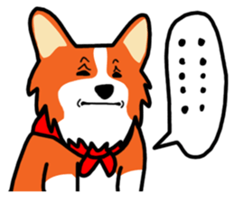 Painting KOGIO of corgi 3 sticker #10990960