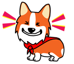 Painting KOGIO of corgi 3 sticker #10990962