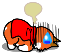 Painting KOGIO of corgi 3 sticker #10990963