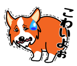 Painting KOGIO of corgi 3 sticker #10990966