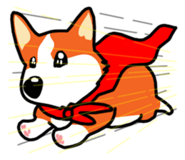 Painting KOGIO of corgi 3 sticker #10990967