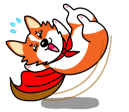 Painting KOGIO of corgi 3 sticker #10990980