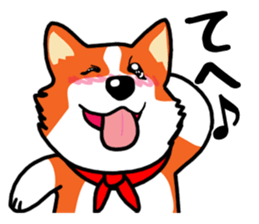 Painting KOGIO of corgi 3 sticker #10990982