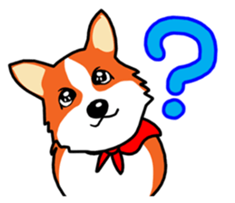 Painting KOGIO of corgi 3 sticker #10990983