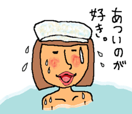 Hot spring talk sticker #10991052