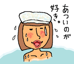 Hot spring talk sticker #10991052