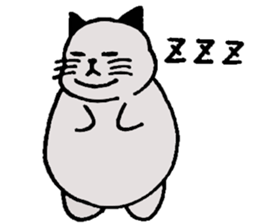 Mr.GUNJI's fat cat sticker #10991065