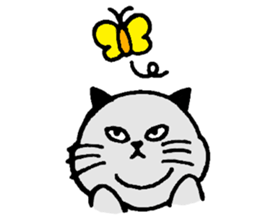 Mr.GUNJI's fat cat sticker #10991085