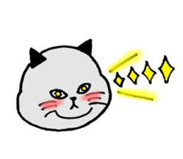 Mr.GUNJI's fat cat sticker #10991091