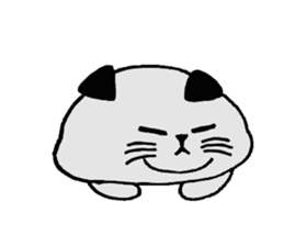 Mr.GUNJI's fat cat sticker #10991095