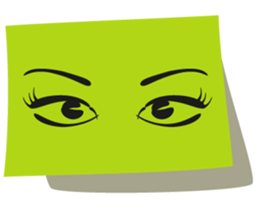 Eye talking from your honey sticker #10991337