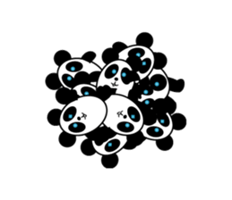 panda and pandas sticker #10991442