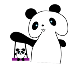 panda and pandas sticker #10991451