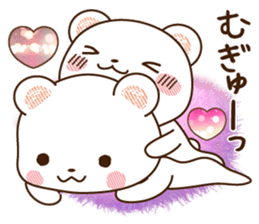 Polar bear and sparkling heart1 sticker #10992262