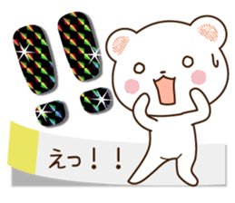 Polar bear and sparkling heart2 sticker #10992539