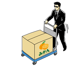 Upturned eyes's transporter bear 01 sticker #10992680