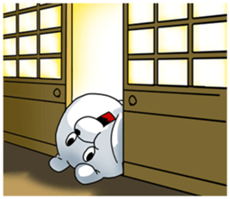 Upturned eyes's transporter bear 01 sticker #10992694