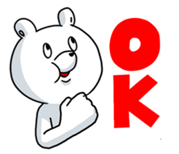 Upturned eyes's transporter bear 01 sticker #10992698