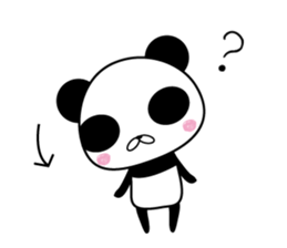 Social withdrawal a giant panda sticker #10993586