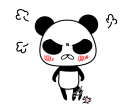 Social withdrawal a giant panda sticker #10993590