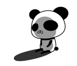 Social withdrawal a giant panda sticker #10993594