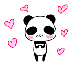 Social withdrawal a giant panda sticker #10993595